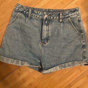SHEIN Blue Jean Shorts High-Waisted Vintage Style
